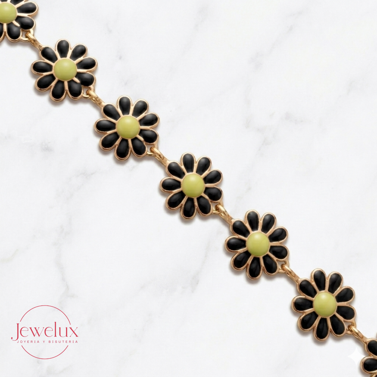 Jewelux Collar de Flores Tendencia | Ajustable | Look Cute & Chic