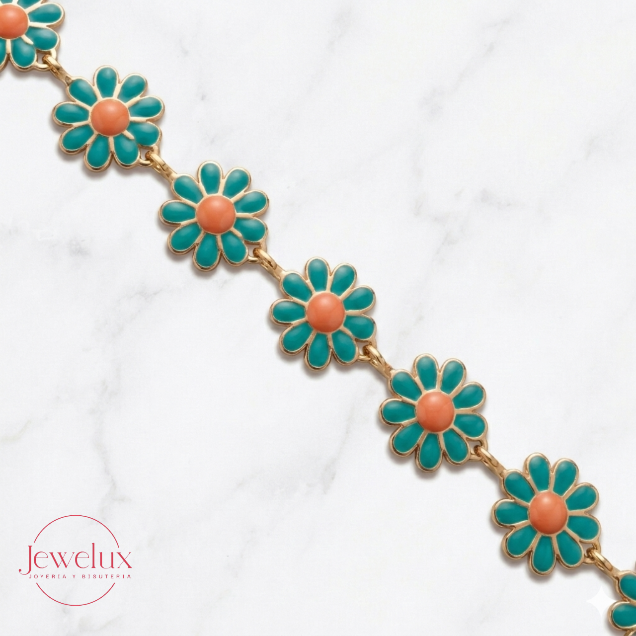 Jewelux Collar de Flores Tendencia | Ajustable | Look Cute & Chic